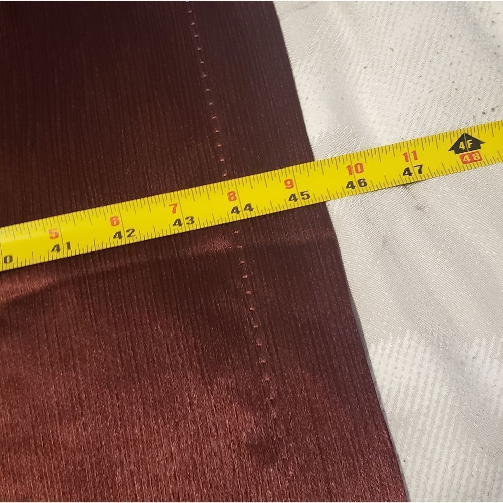 Curtains!! Set of 4 Maroon Grommet Curtain Panels – Luxurious, Textured Finish - Picture 9 of 12